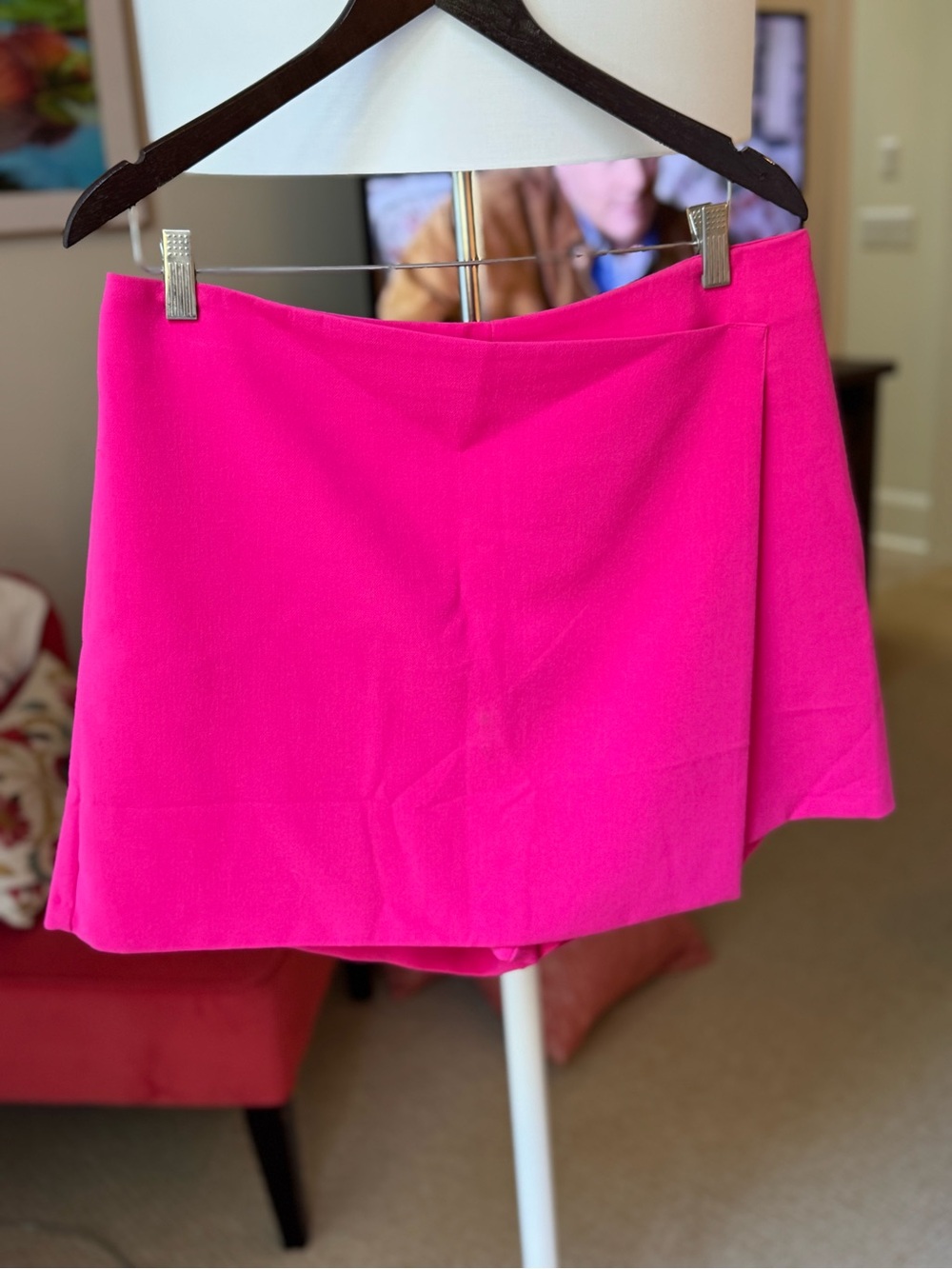 Skies Are Blue Hot Pink Mini Skort